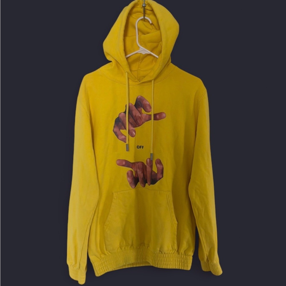 Off-White c/o Virgil Abloh 2018 Hands Hoodie - Yellow